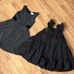 Charming Black Kids Dresses Set